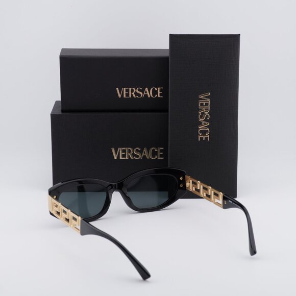 Versace VE4501 GB1/87 Cat Eye Sunglasses – Black/Dark Grey - Picture 3 of 9